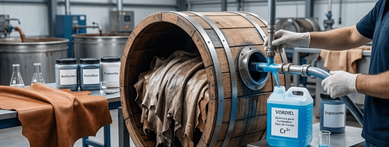 Proceso químico de curtido de cueros - Vordiel