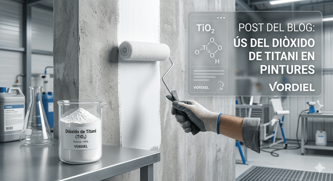 Dióxido de titanio TiO2 como pigmento blanco